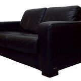 2-seater leather Natuzzi sofa with armchair