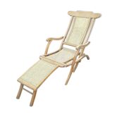 Long chair in caning