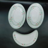 6 Pillivuyt serving dishes decorated with Liserons
