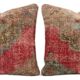 Set of 2 vintage Turkish cushion covers 58x58 cm