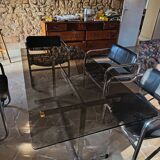 Dining table set with 6 Pieff chairs.