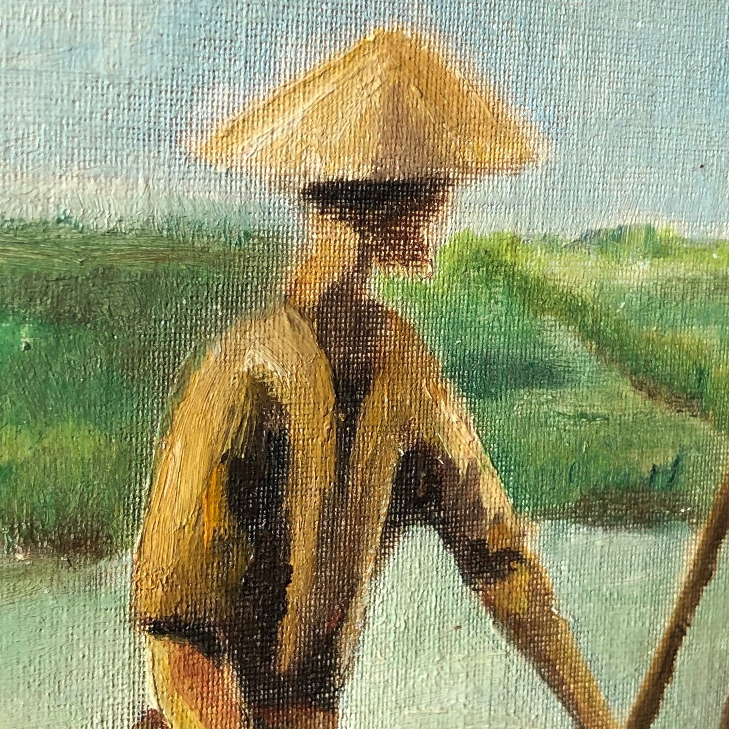 Wood painting duo, Vietnam, 1955