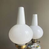 Paire de lampes de table en porcelaine portugaise limitée et numérotée par Alconaca