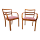 Paire de fauteuils Art Déco, Pologne, milieu du XXe siècle.
