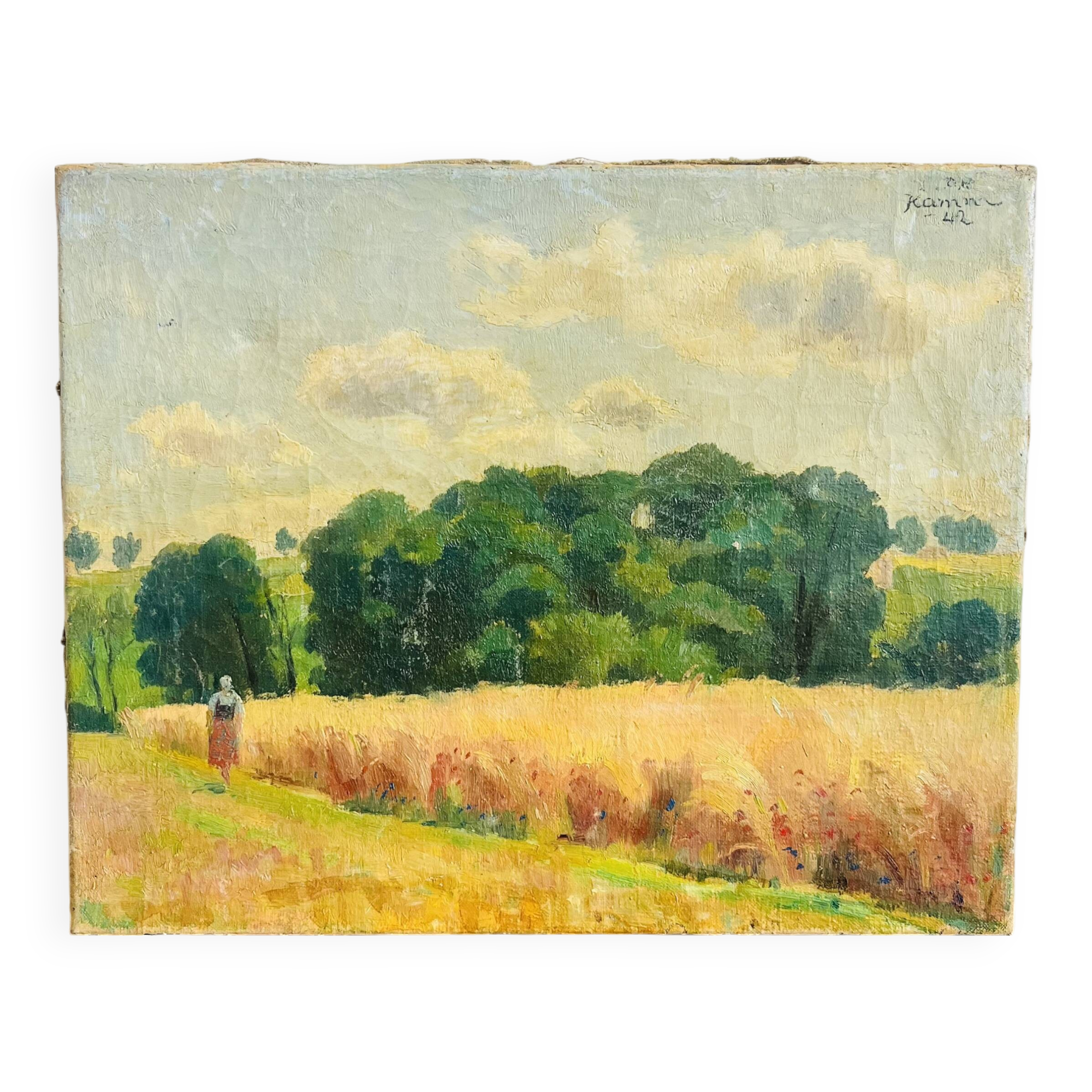 Oil painting on canvas by rupert kamm 1909-1993