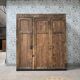 Large antique workshop cabinet made of solid wood (renovated)