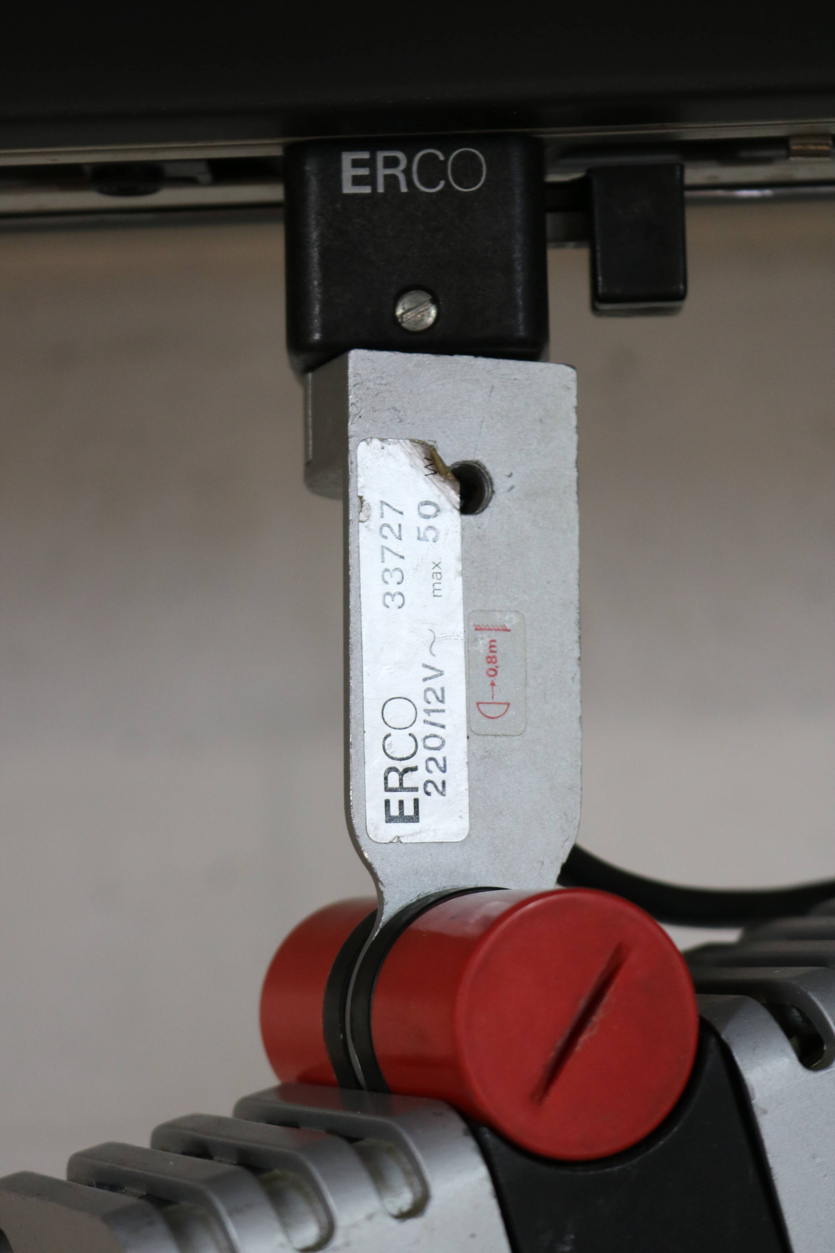 Set of 3 roger tallon vintage erco halogen spots - rare model 33727 - 1975