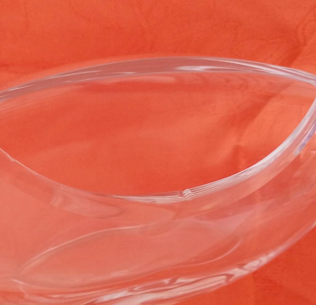 Large Mid-Century Modern "Aava" Glass Vase by Markku Salo for Iittala