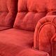 Coral velvet toad sofa