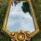 Antique gilded mirror.