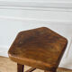 High stool in elm by Olavi Hanninen