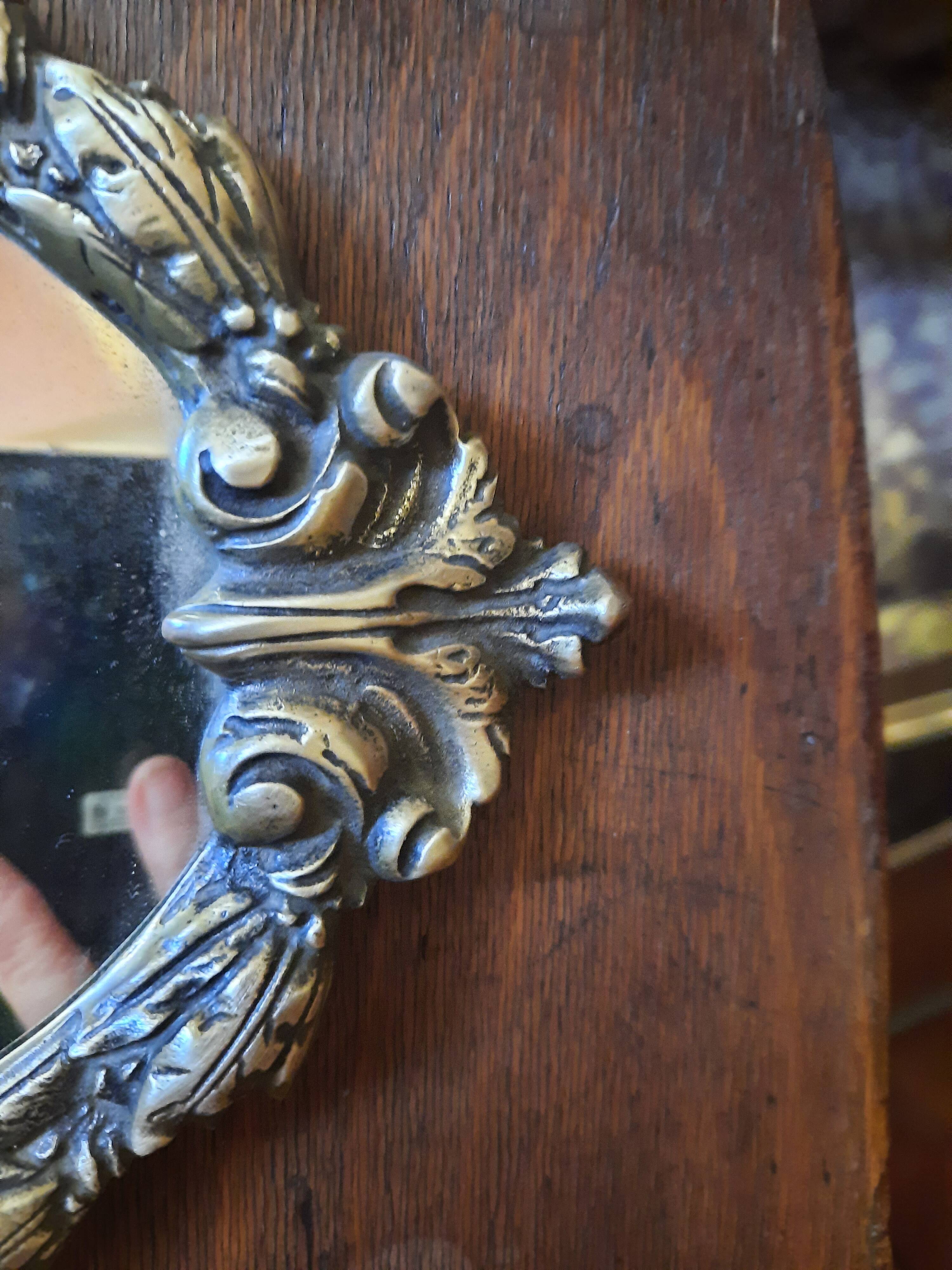 Baroque bronze mirror