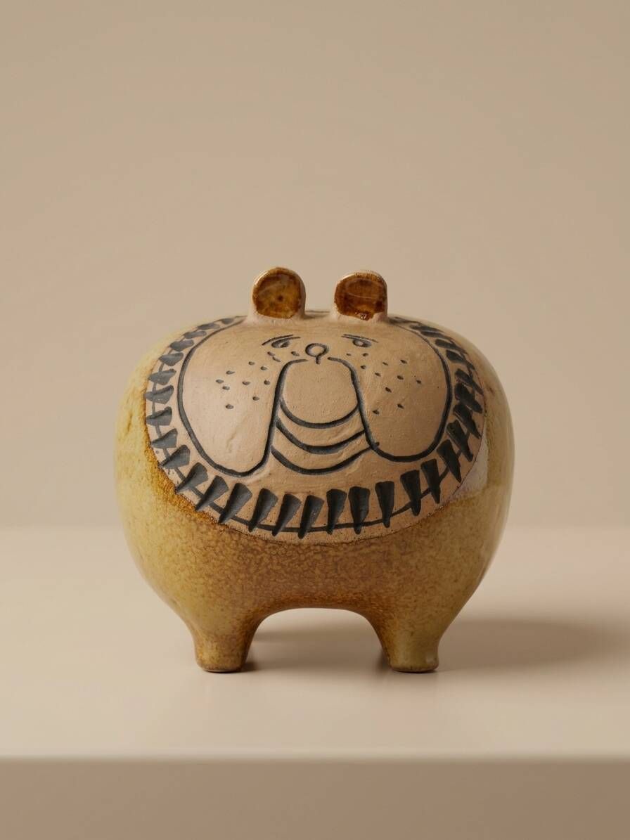 Ceramic Bulldog by Lisa Larson for Gustavsberg (Stora Zoo Series, 1959) -
