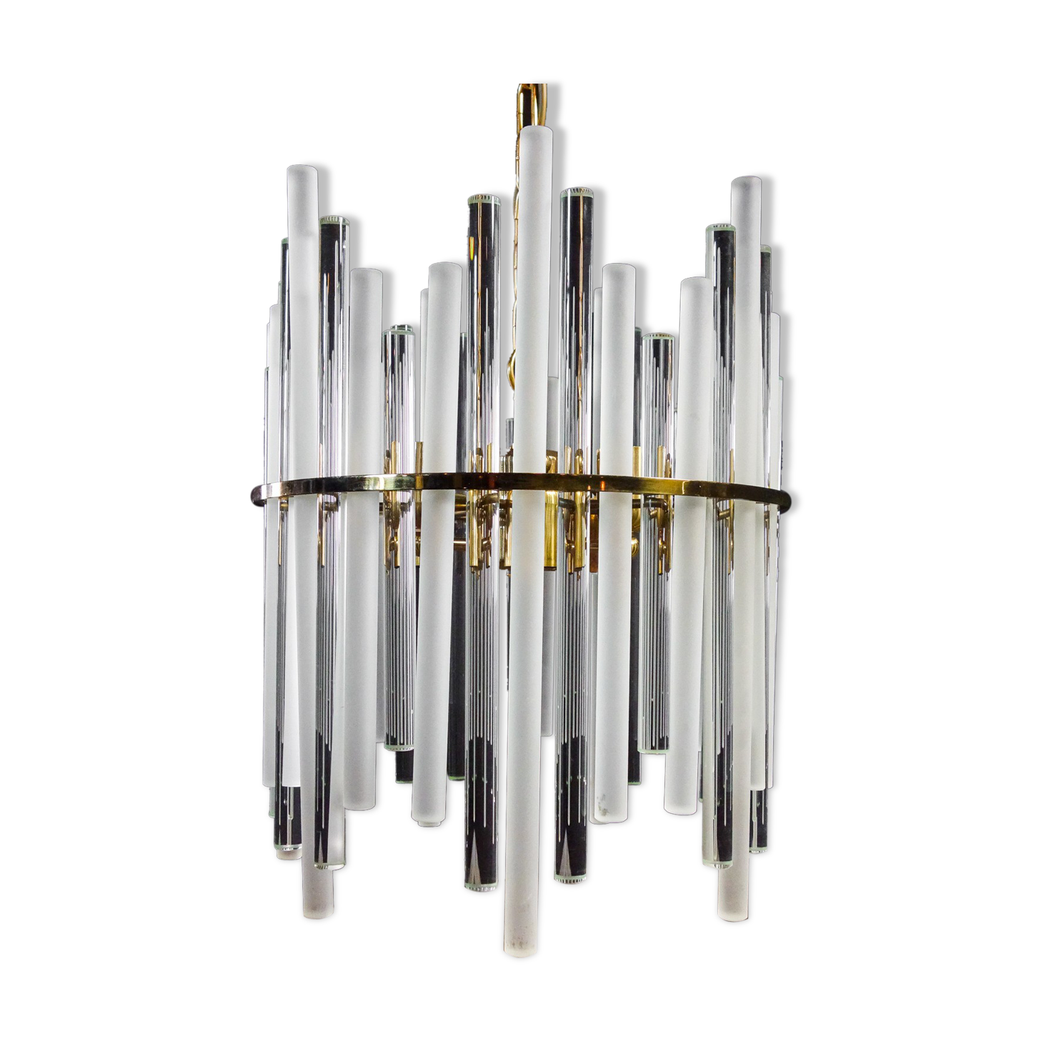 Vintage christoph palme design chandelier - glass pegs - 1960s