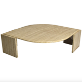 Travertine coffee table by Roche Bobois France 1970
