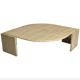 Travertine coffee table by Roche Bobois France 1970