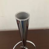Designer soliflore vase in twisted stainless steel