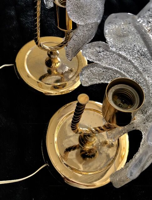 Pair of lamps & Barovier Toso Murano