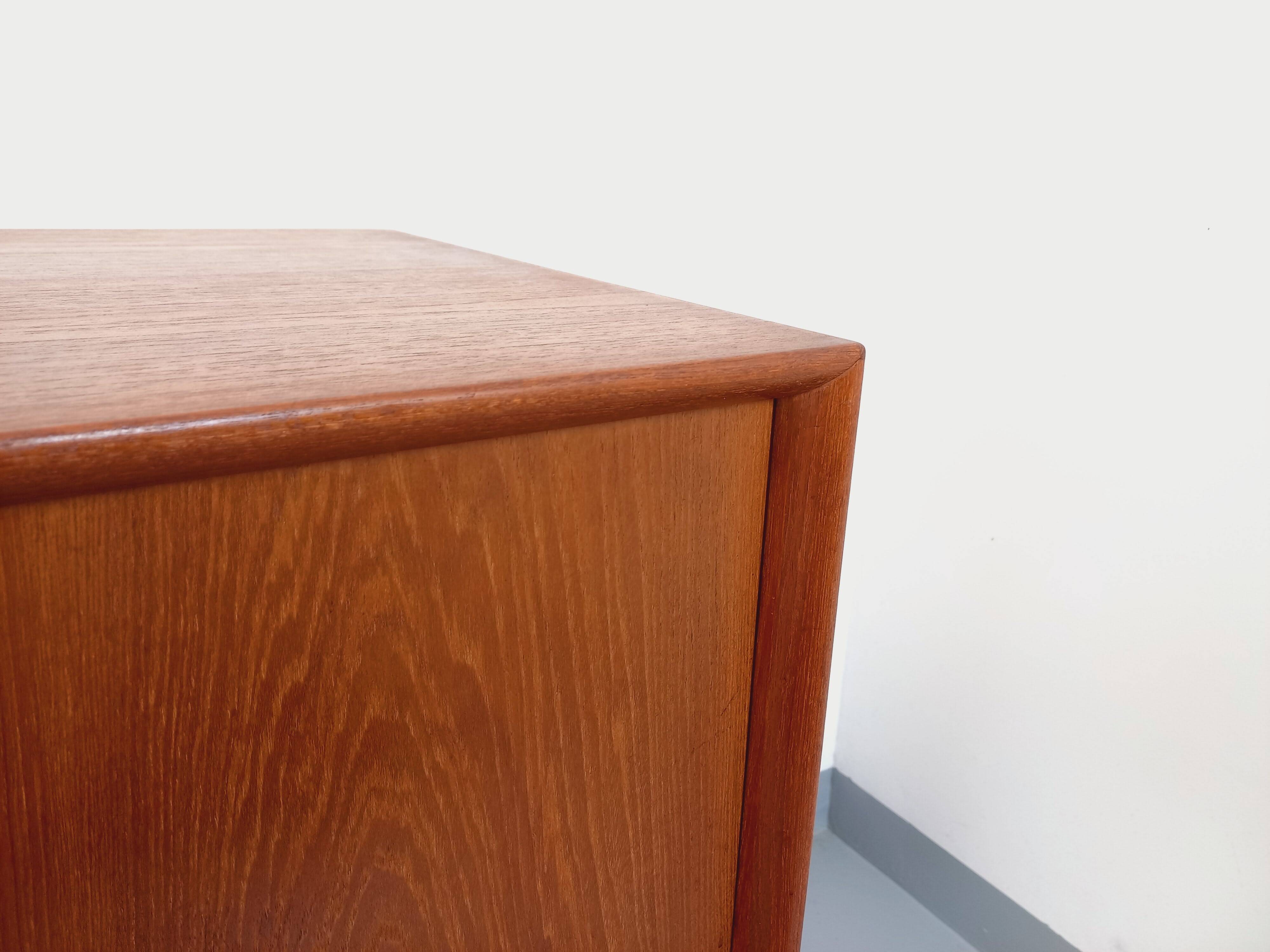 Vintage Scandinavian teak sideboard from the 60s by designer Edvard Valentinsen for Samcom