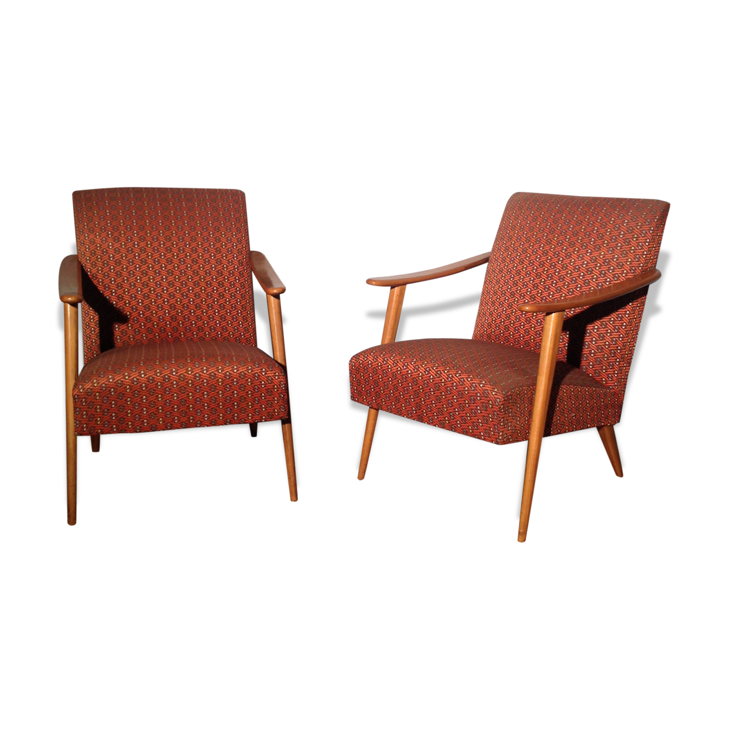 Paire de fauteuils vintage