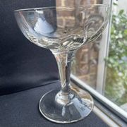 6 old champagne glasses – Blown glass