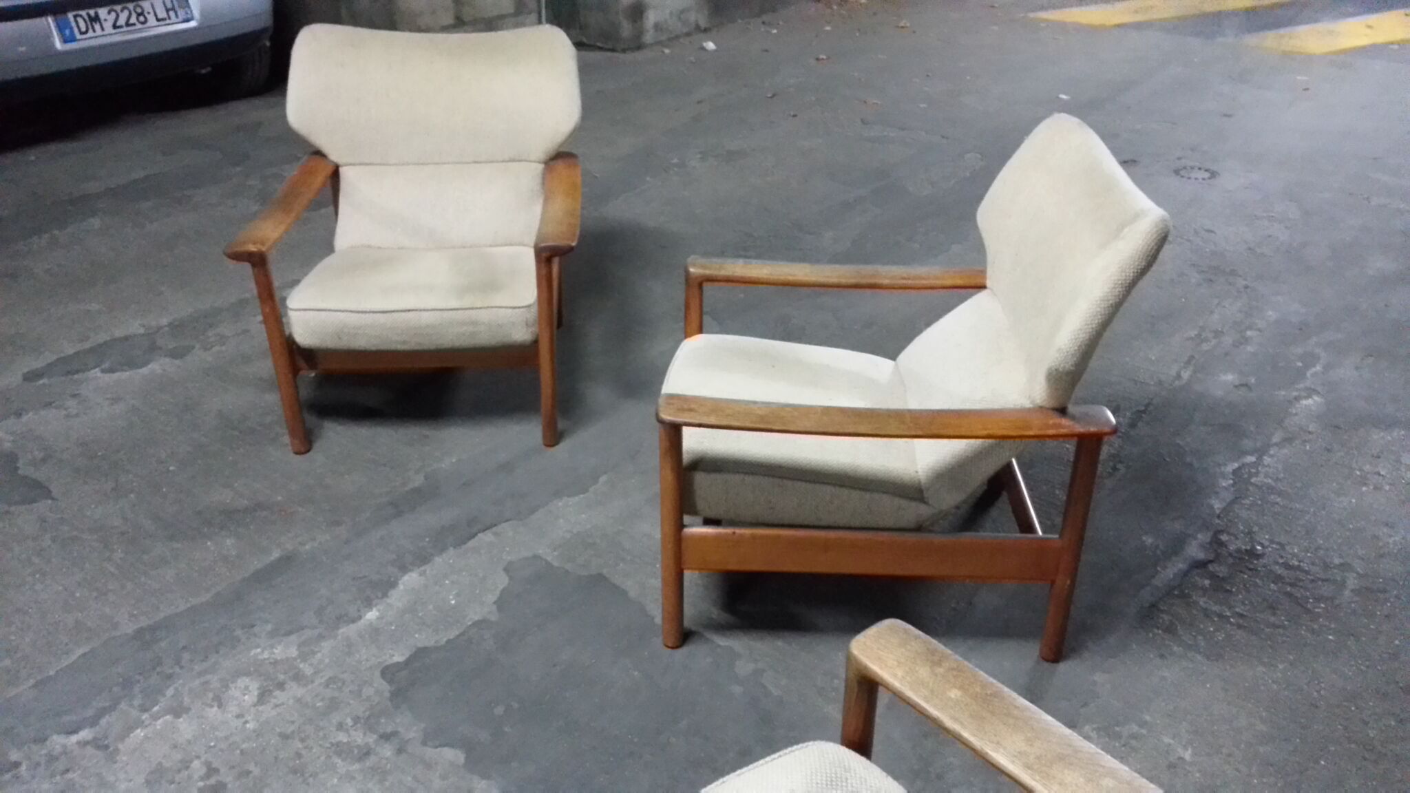 Lot of chairs flesh wing Sven Ivar Dysthe model Rock Royal, Norway