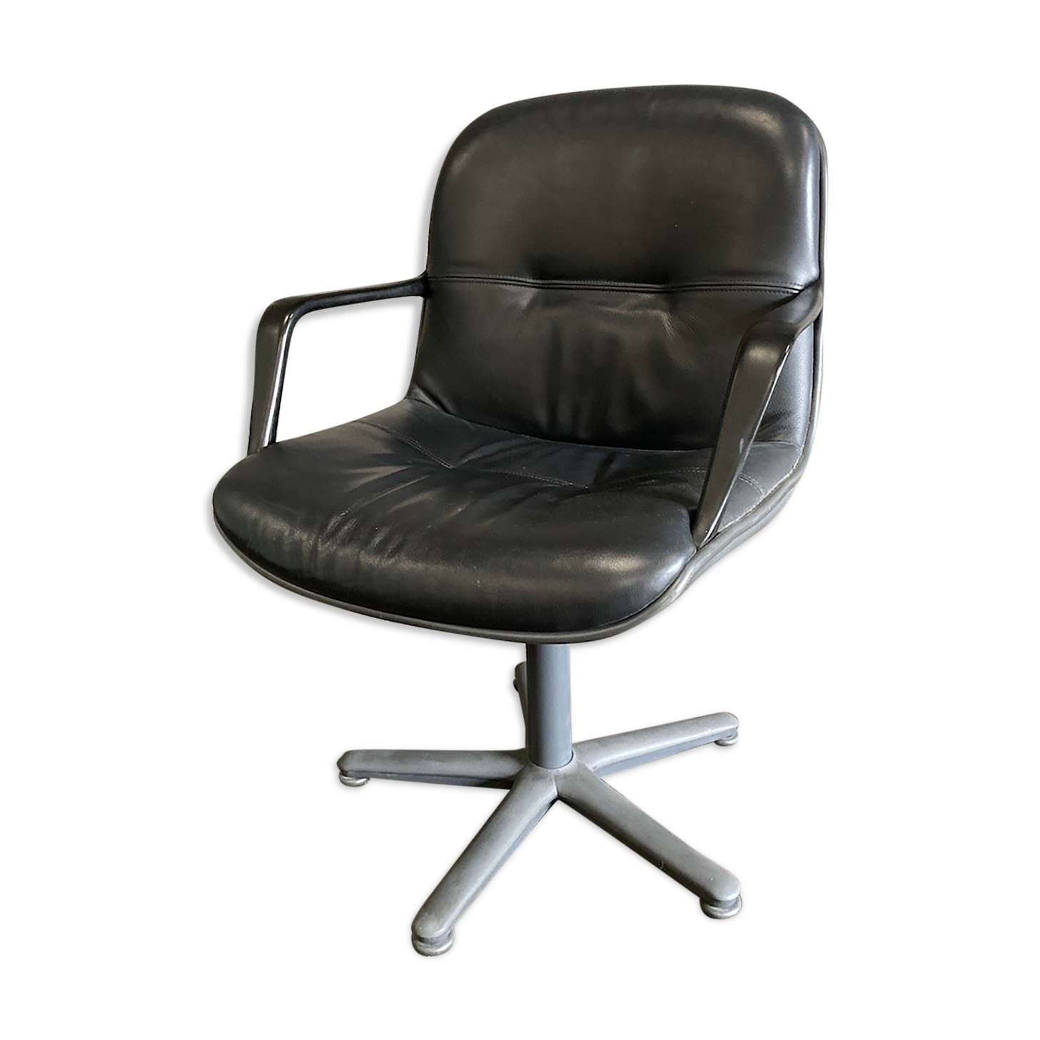 Fauteuil de bureau Strafor pivotant en simili cuir - 1992