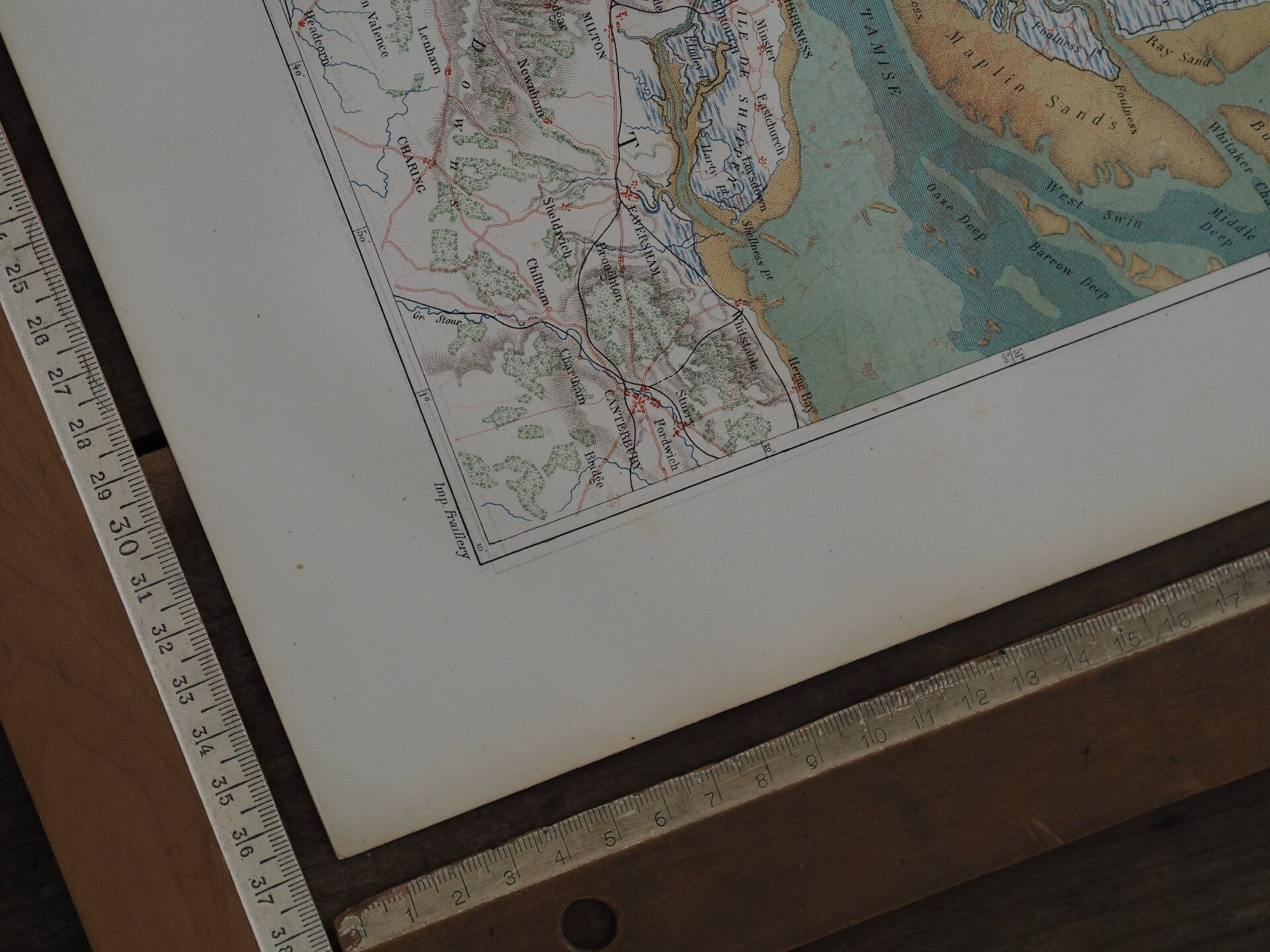 Old map of London and the Thames - 1879 | Vintage wall decoration