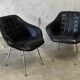 Pair of upholstered armchair year 60