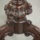 Round antique side table / wine table with rich carvings