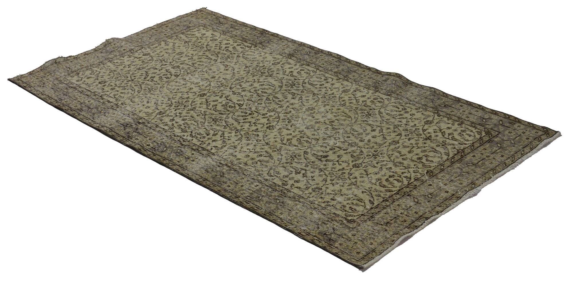 Turkish Anatolian Handmade Vintage Area Rug 210 cm x 105 cm