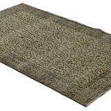 Turkish Anatolian Handmade Vintage Area Rug 210 cm x 105 cm