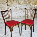 Pair of bistro chairs model # 153 by Baumann, circa 50/60