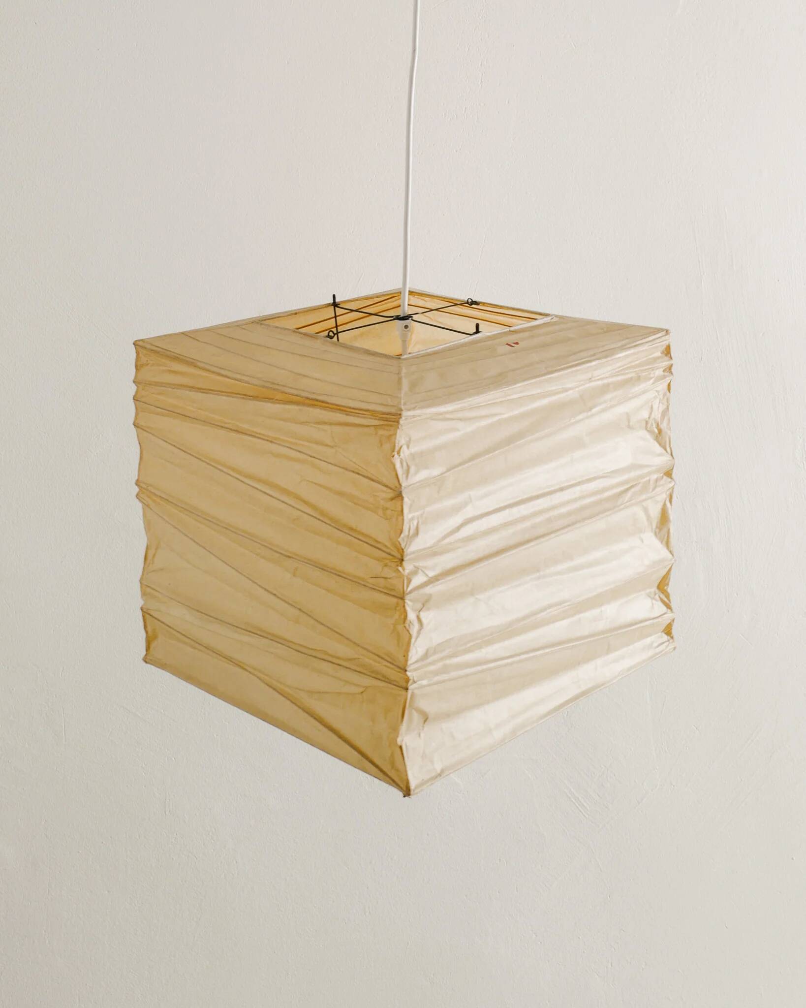 Vintage Mid Century "35X" Paper Pendant by Isamu Noguchi , 1970s