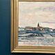 Original Swedish Oil on Panel – "Uppsala" by Gusten Widerbäck – Signed – Dated 1965 (on the back) – Framed – 38 × 43 cm
