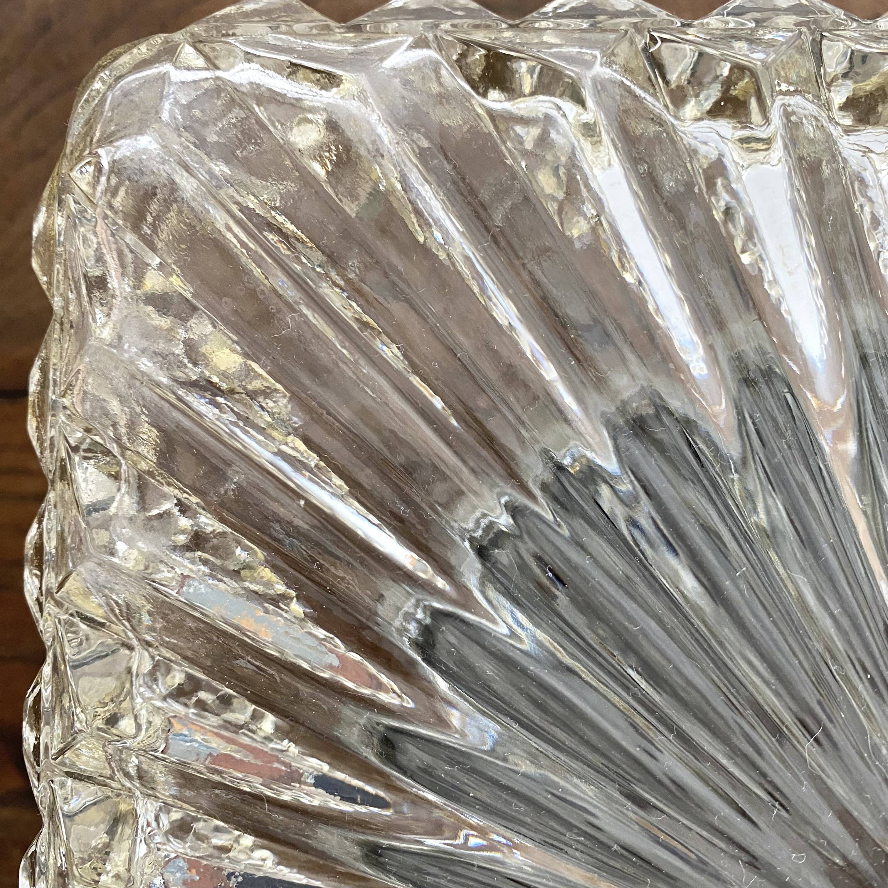 Vintage square glass ceiling light