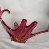 Large pink blown glass centrepiece – organic design –