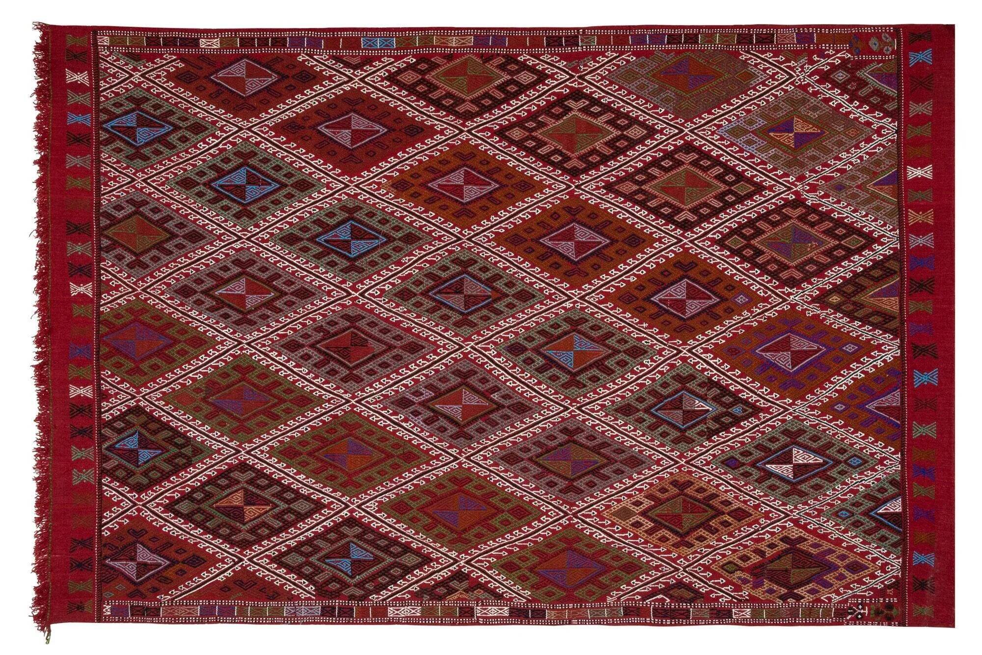 Vintage Turkish kilim, handwoven, 160x247 cm.