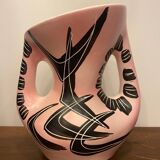 Pink Vallauris vase from the 1950s