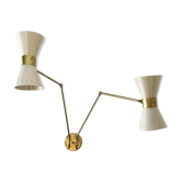 Double applique murale articulée Diabolo