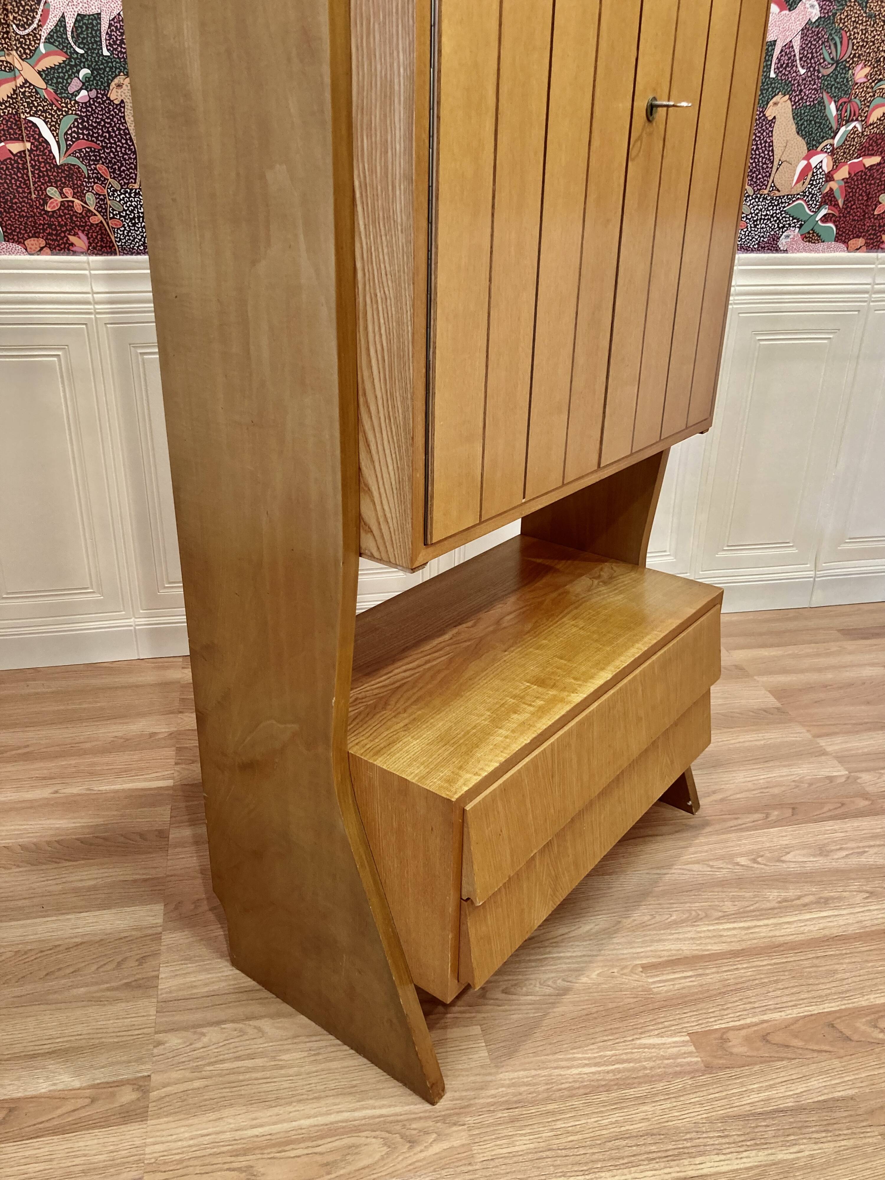 MODULAR STORAGE UNIT BEECH DESIGN 1950.