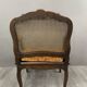 Pair of Louis XV Carved Wood Fluted Armchairs, Late 19th Century