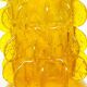 Bride vase, mid-century modern, yellow glass, designed by J. Słuczan-Orkusz, Poland, 1970s