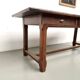 Farmhouse table, solid oak, 20th century.
