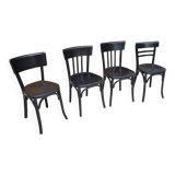 4 vintage Baumann and Thonet bistro chairs