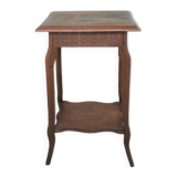 Art Deco side table wooden top