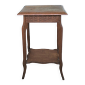 Art Deco side table wooden top