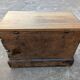 Rustic solid oak storage chest