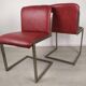 Table design marbre 6 chaises 1970