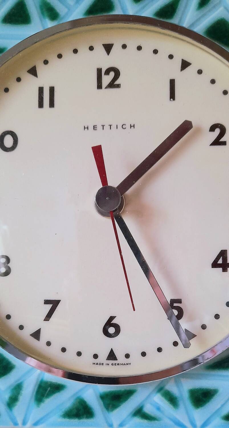70s ceramic wall clock